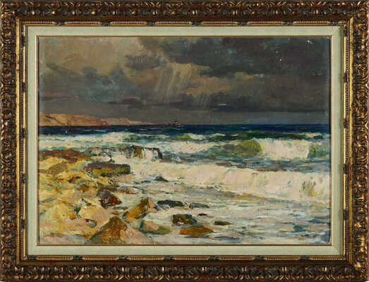 Волков Виктор Николаевич. После шторма зимой. Ялта